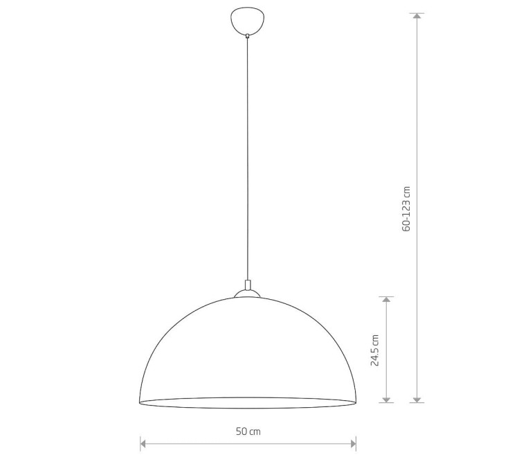 Lampa sufitowa wisząca Industrialna Loft HEMISPHERE SUPER L CHOCOLATE 10296 NOWODVORSKI Lighting 4x GX53 50cm oświetleniowa żyrandol nowoczesna metal do Kuchni Jadalni nad stół blat wyspę satynowy czekoladowy czekoladowa czekolada zwis Inspiracje Premium