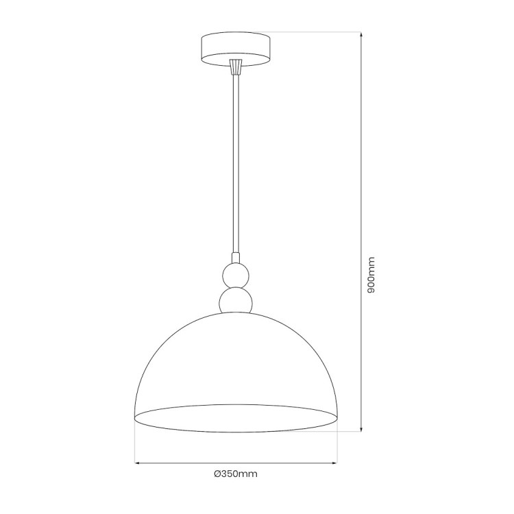 Lampa wisząca BENTO 1xE27 MLP1871 Milagro