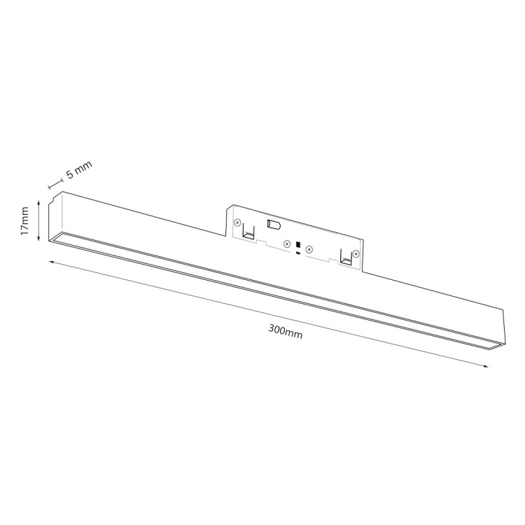 Magnetic track 5mm 10W 4000K ML2149 Milagro