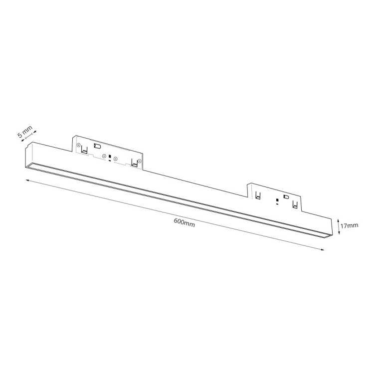 Magnetic track 5mm 20W 4000K ML2150 Milagro