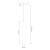 Magnetic track pendant tube 5mm 5W 4000K ML2157 Milagro