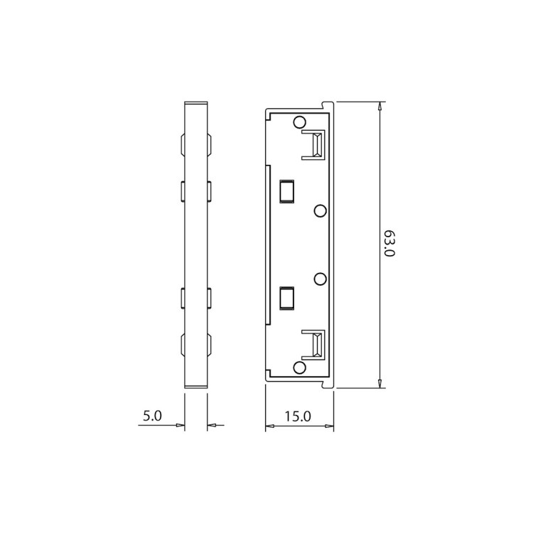 Łącznik prosty magnetic track 5mm ML2169 Milagro