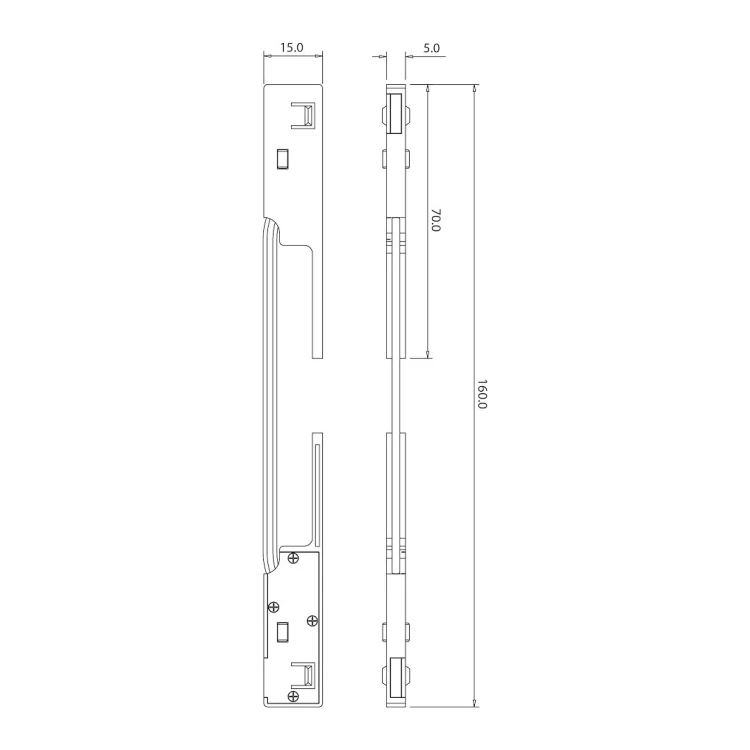 Łącznik narożny magnetic track 5mm ML2170 Milagro