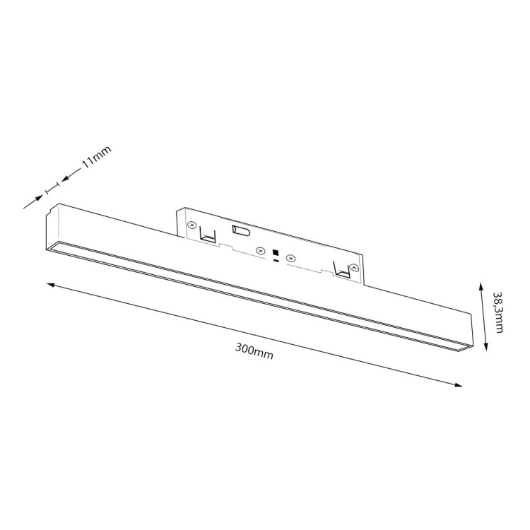 Magnetic track 10mm 10W 3000-6000K ML2173 Milagro