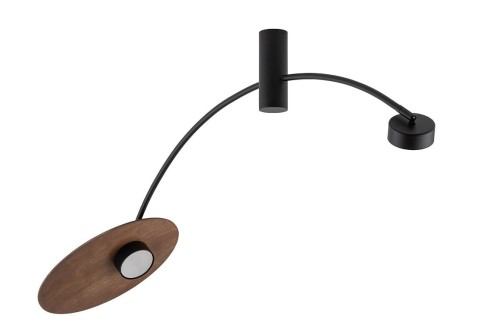 Lampa sufitowa wisząca Loft PLAFON HEFT 10356 NOWODVORSKI Lighting 2x GX53 nowoczesna oświetleniowa zwis Industrialna żyrandol drewno drewniana czarna czarny metal Inspiracje Premium