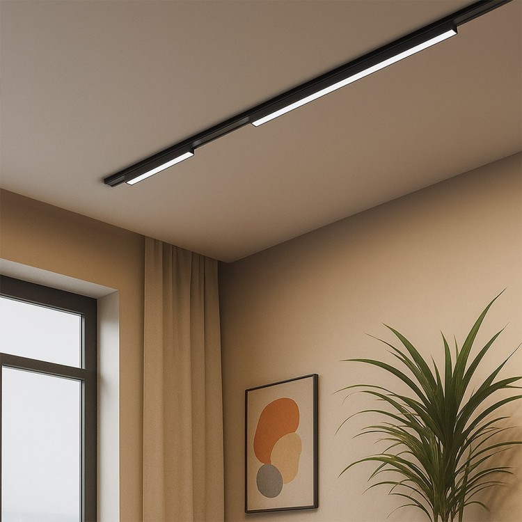 Slim Magnetic Track Czarny 23cm 10W LED Tuya CCT ML2195 Milagro