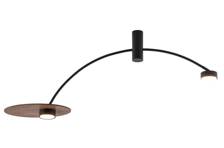 Lampa sufitowa wisząca Loft PLAFON HEFT 10356 NOWODVORSKI Lighting 2x GX53 nowoczesna oświetleniowa zwis Industrialna żyrandol drewno drewniana czarna czarny metal Inspiracje Premium