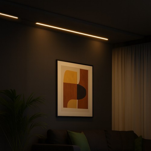 Slim Magnetic Track Czarny 91cm 30W LED Tuya CCT ML2199 Milagro