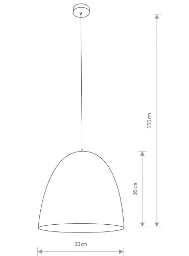 Lampa sufitowa wisząca Industrialna Loft EGG WHITE M GOLD 9021 NOWODVORSKI Lighting E27 x1 38cm oświetleniowa żyrandol nowoczesna do Kuchni Jadalni nad stół blat wyspę biało-złota zwis Inspiracje Premium
