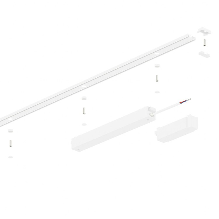 Slim Magnetic Track Szyna Natynk Biały 200cm + zaślepki ML2212 Milagro
