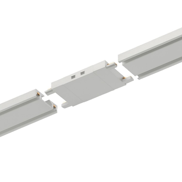 Slim Magnetic Track Biały Łącznik Szyn Prosty ML2216 Milagro