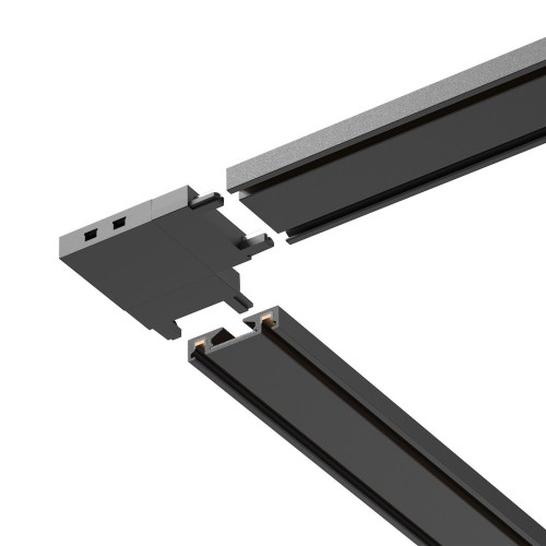 Slim Magnetic Track Czarny Łącznik Szyn L ML2217 Milagro