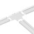 Slim Magnetic Track Biały Łącznik Szyn T ML2220 Milagro
