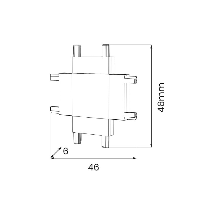Slim Magnetic Track Biały Łącznik Szyn + ML2222 Milagro