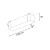 Slim Magnetic Track Biały Wire storage ML2232 Milagro