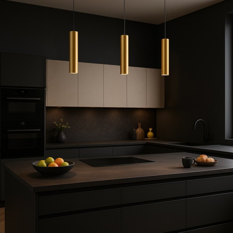 Lampa wisząca GENESIS BLACK GOLD 1xGU10 ML2439 Milagro