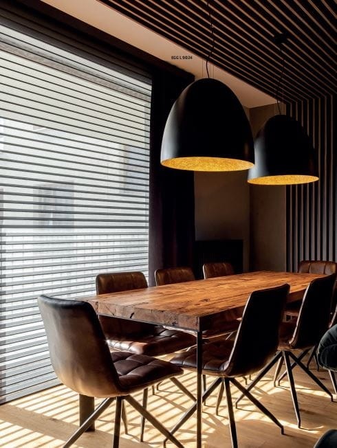 Lampa sufitowa wisząca Industrialna Loft EGG BLACK/COPPER M 10318 NOWODVORSKI Lighting E27 x1 38cm oświetleniowa żyrandol nowoczesna do Kuchni Jadalni nad stół blat wyspę czarno-miedziana czarna miedź zwis Inspiracje Premium