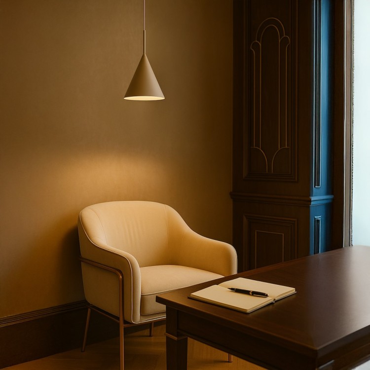 Lampa wisząca CAPITAL TAUPE Ø17cm 1xGX53 MLP2468 Milagro