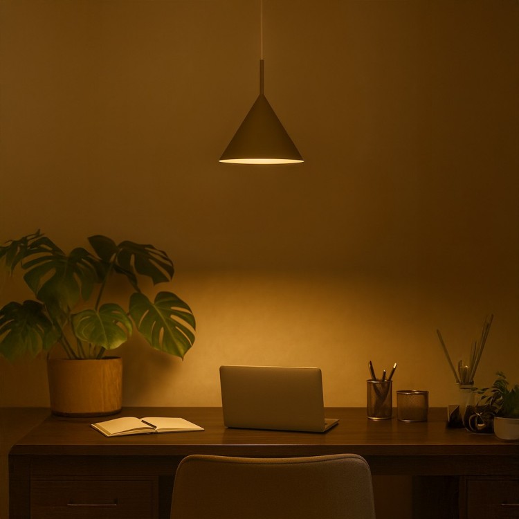 Lampa wisząca CAPITAL TAUPE Ø32cm 1xGX53 MLP2469 Milagro