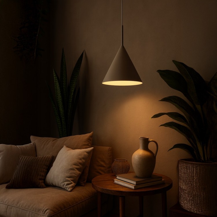 Lampa wisząca CAPITAL TAUPE Ø32cm 1xGX53 MLP2469 Milagro
