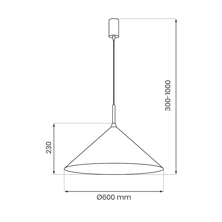 Lampa wisząca CAPITAL TAUPE Ø60cm 1xGX53 MLP2471 Milagro