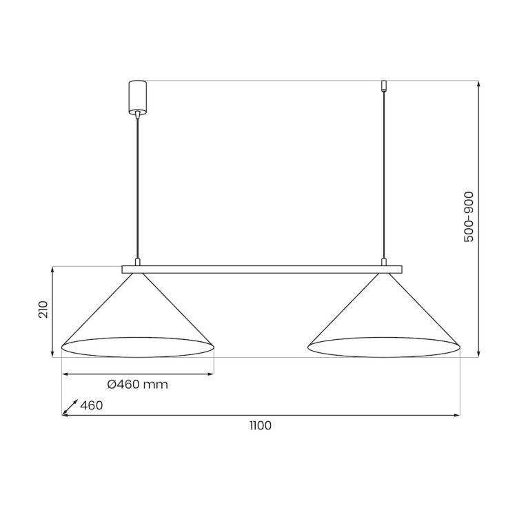 Lampa wisząca CAPITAL TAUPE 2xGX53 MLP2472 Milagro