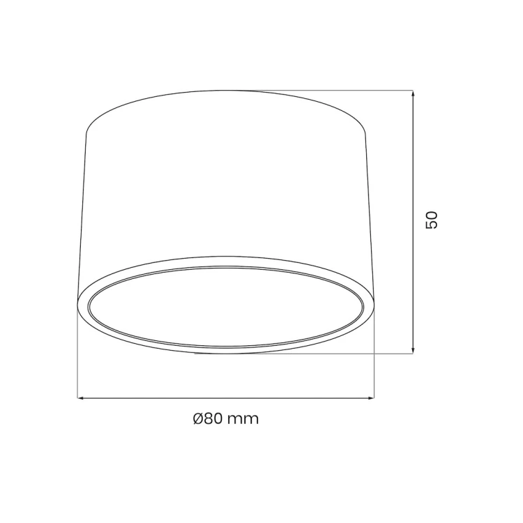 Lampa sufitowa Dixie 1xGX53 Kaszmir MLP2478 Milagro