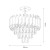 Lampa sufitowa Cristal 5xE14 ML2562 Milagro