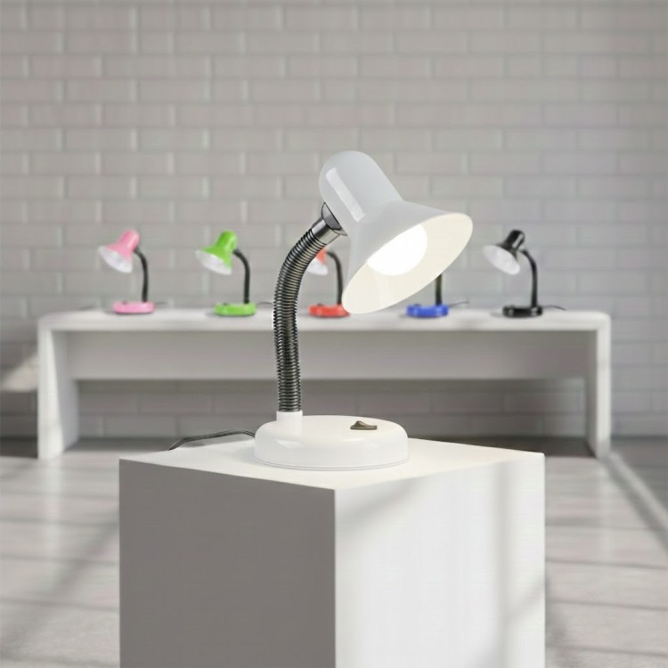 Lampka biurkowa Mentor Biały 1xE27 ML2569 Milagro