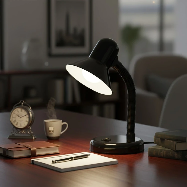 Lampka biurkowa Mentor Czarny 1xE27 ML2570 Milagro