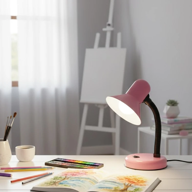 Lampka biurkowa Mentor Róż 1xE27 ML2573 Milagro