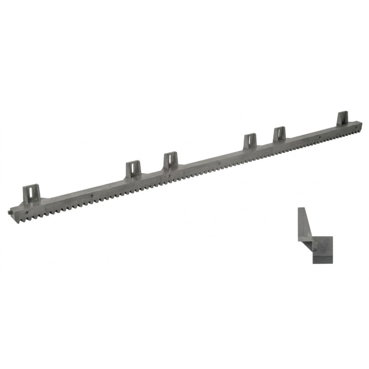 Listwa zębata Tousek 14220010 1MB z Tworzywa z Metalowym Rdzeniem górna do przykręcania opakowanie 1x1MB bez spawania rdzeń stalowy mocowanie uchwyt górny od góry do bram przesuwnych