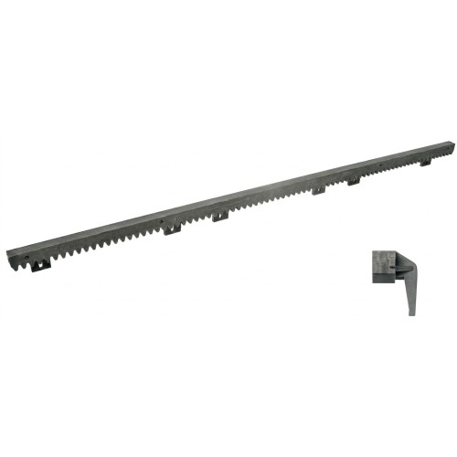 Listwa zębata Tousek 14220020 1MB z Tworzywa z Metalowym Rdzeniem dolna do przykręcania opakowanie 1x1MB bez spawania rdzeń stalowy mocowanie uchwyt dolny od doły do bram przesuwnych