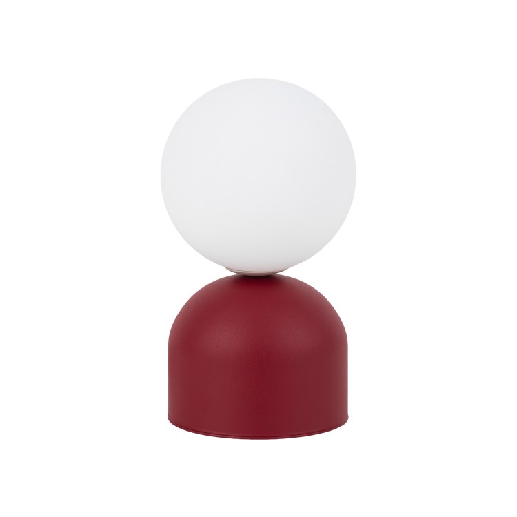 MIKI BURGUND Lampka nocna 1XG9 16216 TK Lighting Czerwony Biały