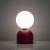 MIKI BURGUND Lampka nocna 1XG9 16216 TK Lighting Czerwony Biały