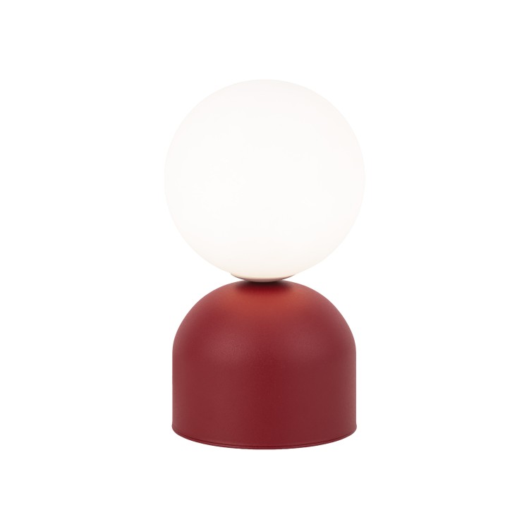 MIKI BURGUND Lampka nocna 1XG9 16216 TK Lighting Czerwony Biały