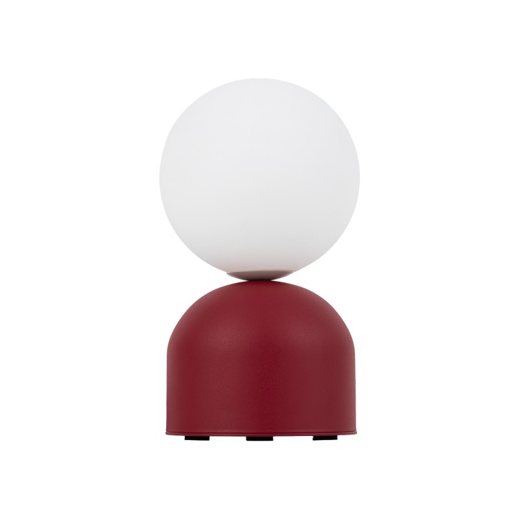 MIKI BURGUND Lampka nocna 1XG9 16216 TK Lighting Czerwony Biały