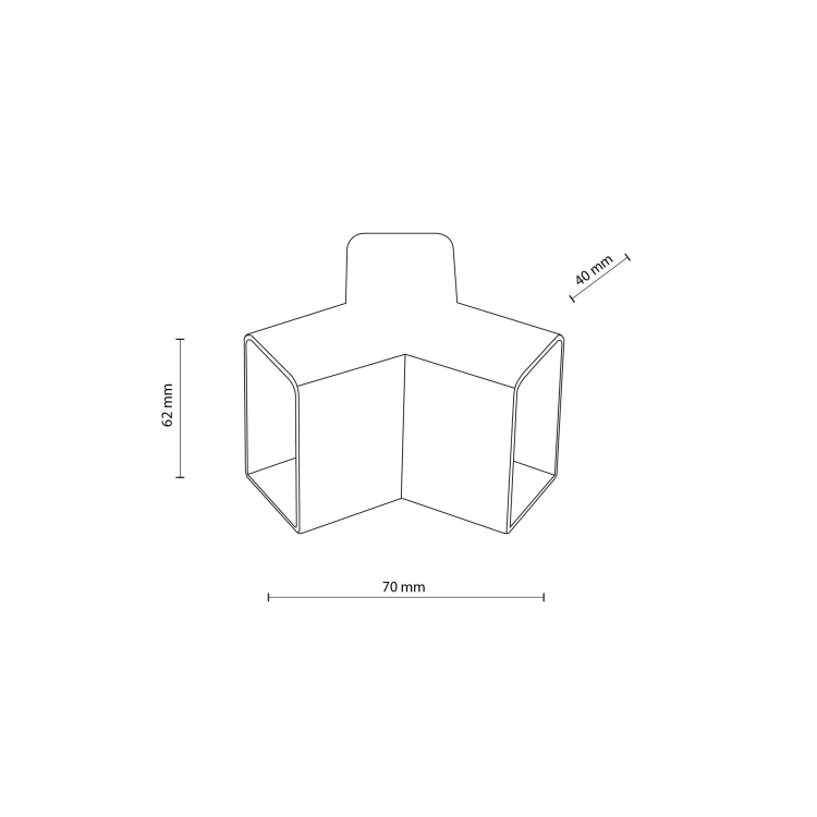 Łącznik do HONEY COMB 18311 TK Lighting do plastra miodu HEXAGONU konfigurowalny sufitowy ścienny