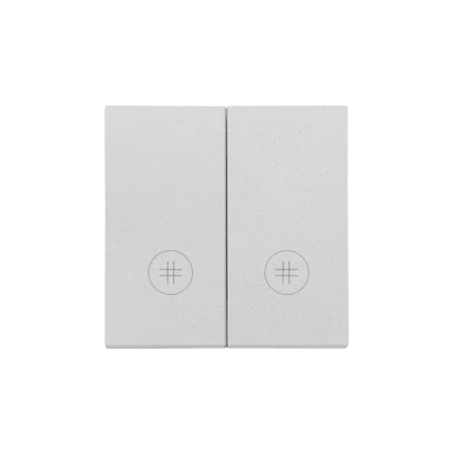 Klawisz podwójny do łączników i przycisków Simon 55 TKW7/2L2/143 Kontakt-Simon aluminium mat