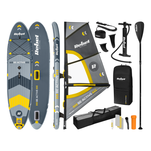 Deska REBEL ACTIVE SUP, windsurfing, pompowana, zestaw, 305x76x15 RBA-4513