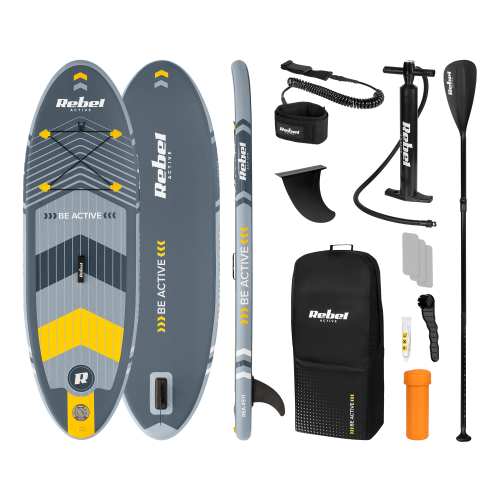 Deska SUP REBEL ACTIVE pompowana 244x76x10, zestaw RBA-4511