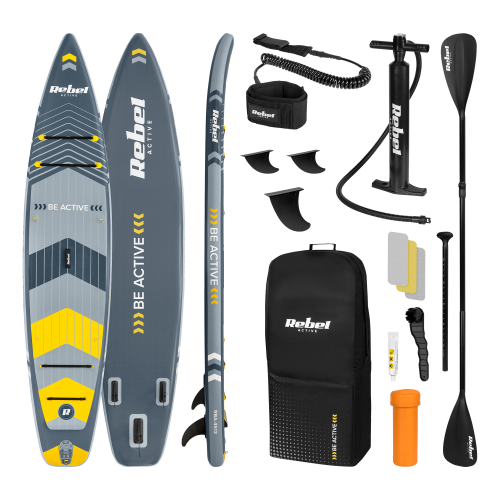 Deska SUP REBEL ACTIVE PRO Touring, 381x81x15, zestaw RBA-4512