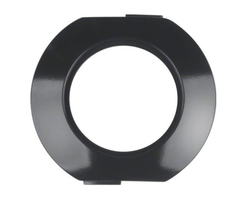 Ramka Pojedyncza 1-krotna okrągła środkowa Czarna Serie 1930 138151 HAGER BERKER IP20 loft retro czarny