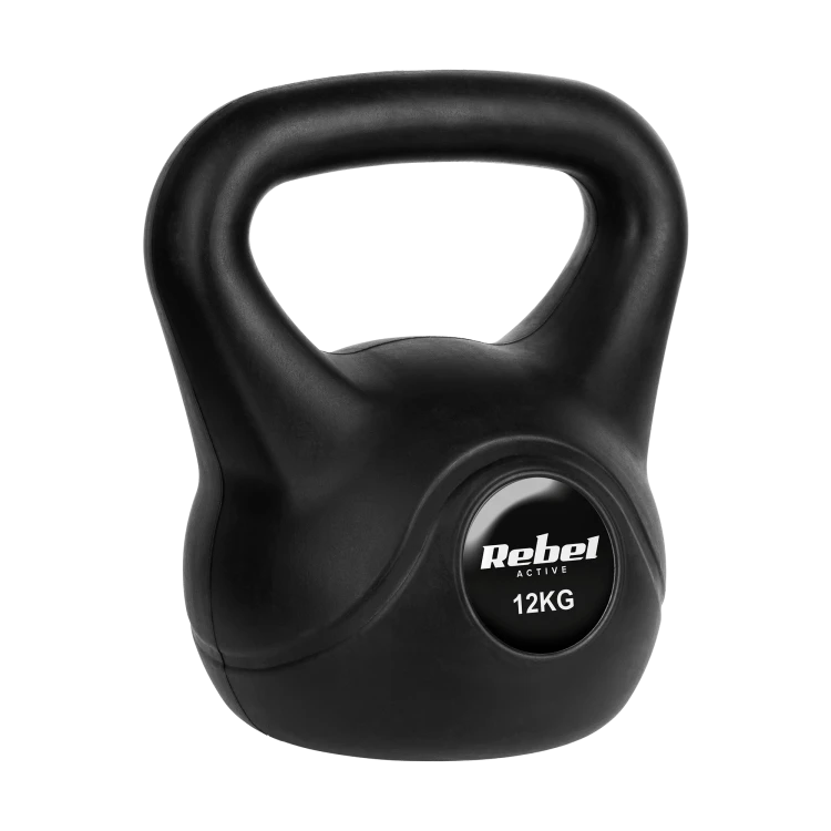 Kettlebell bitumiczny 12 kg REBEL ACTIVE RBA-2316