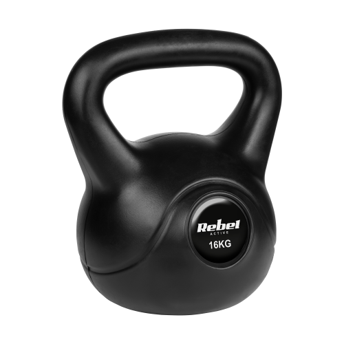 Kettlebell bitumiczny 16 kg REBEL ACTIVE RBA-2318