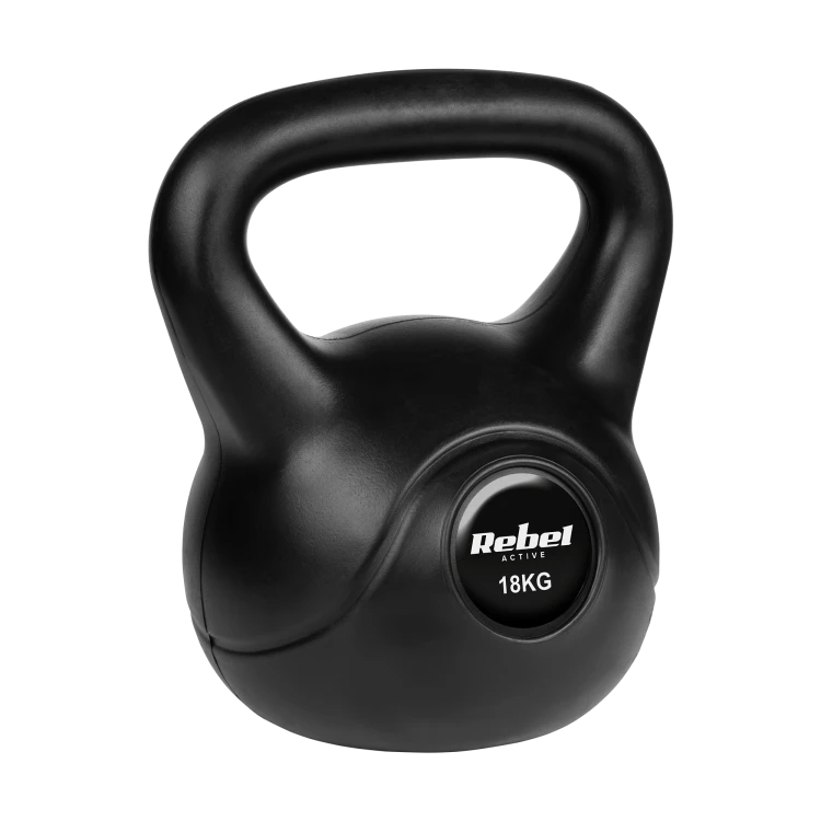 Kettlebell bitumiczny 18 kg REBEL ACTIVE RBA-2319