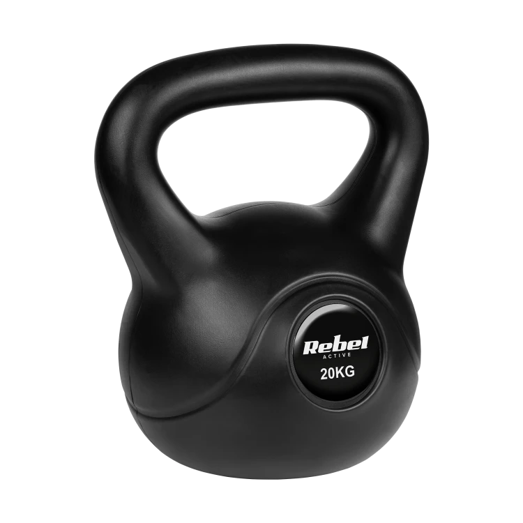 Kettlebell bitumiczny 20 kg REBEL ACTIVE RBA-2320