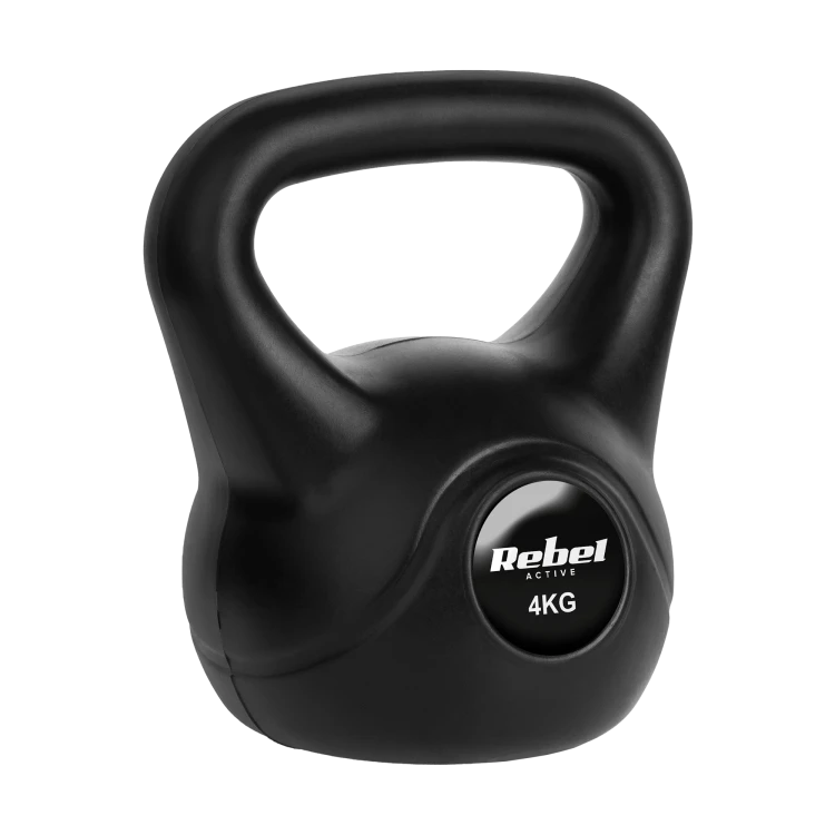 Kettlebell bitumiczny 4 kg REBEL ACTIVE RBA-2312