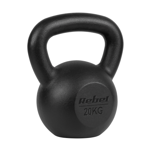 Kettlebell żeliwny 20kg, REBEL ACTIVE RBA-2323-20