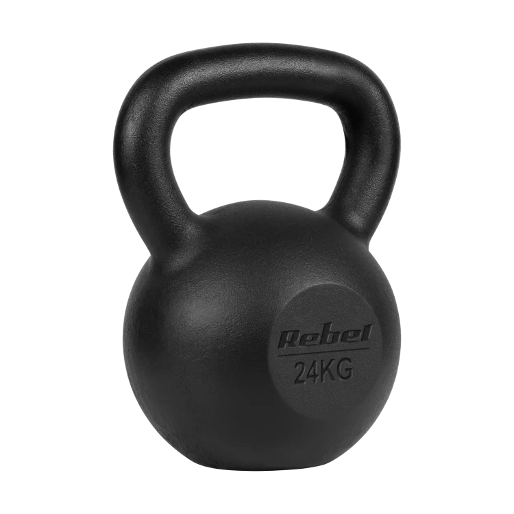 Kettlebell żeliwny 24kg, REBEL ACTIVE RBA-2323-24